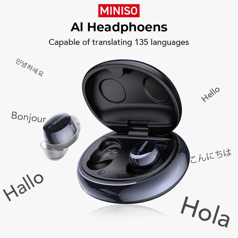 MINISO MS216 TWS Wireless Earbuds Bluetooth 6.0 Headphones AI Translator Earbuds TWS in-Ear Wireless Earphones Ultra-Light