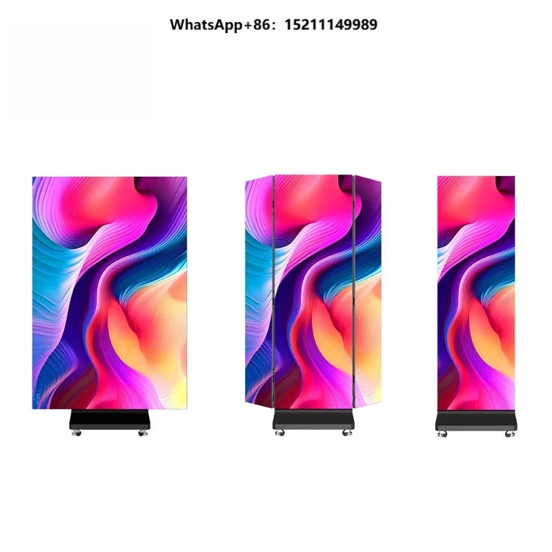 GOB P1.86 P2.5 Portable Indoor Video Poster Led Screen Panel Digital Billboards Advertising Display Vertical Signage