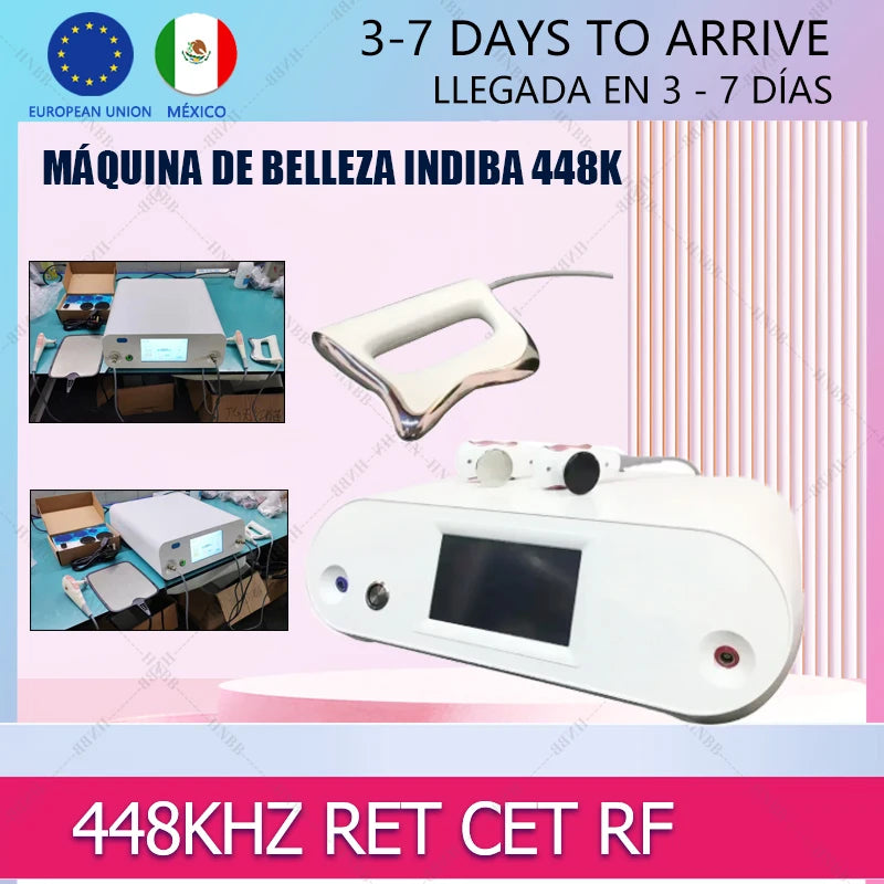 448KHz CET RET INDIBA Tecar Physical Therapy Physiotherapy Diathermy Pain Management Machine