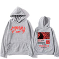 Men's popular chainsaw hooded sweatshirt printed hoodie long sleeved new top cartoon print Gothic streetwear 2024
