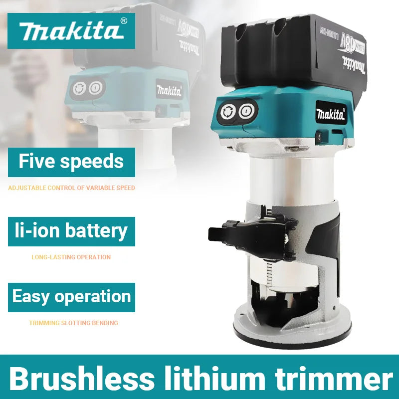 Makita DRT50 Cordless Trimmer Brushless Rechargeable Trimming Machine Slotting Tool Milling Woodwork Engraving Machine