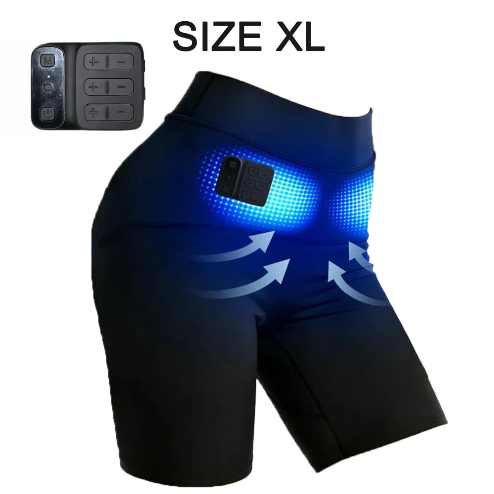 EMS Workout Shorts Electric Muscle Stimulator Yoga & Fitness Pants for Glutes Abdomen Pelvic Floor Training Body Sculpting Wear