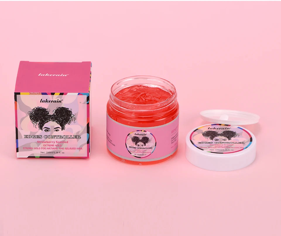 Strong Edge Control Hair Gel Thick Edges Wax Styling Gel Non-Greasy Non-Flaking No White Cast Long Lasting Supports All Hair Typ