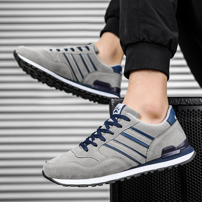 Men's and Women's Shoes Spring and Summer Leather Breathable Forrest Gump Shoes Men's Sports and Leisure Travel Running Shoes Me
