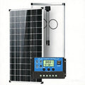 AeternaSol 400W/200W Watt 25% High-Efficiency PV Power for Home Rooftop 18B N-Type Solar Panel 12V Monocrystalline Solar Panel 18BB Cells High Efficiency Module RV Marine Boat Caravan Off Grid Monocrystalline Solar Panels Cha
