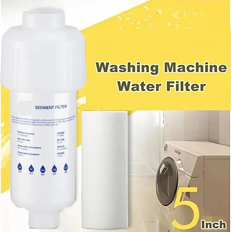 Washing Machine Shower Spray Sediment Water Purifier Filter 5'' PRE FILTER Water Filter Cartridge Toilet Water Heater Pre-filter