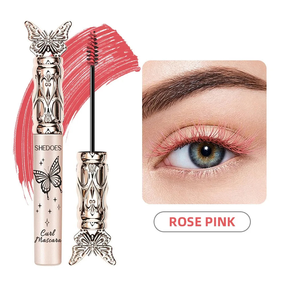 Colorful Lash Mascara Thin Precision Brush Lengthen Curly Volumize Waterproof Smudge Proof Long Lasting Eye Makeup Cosmetics