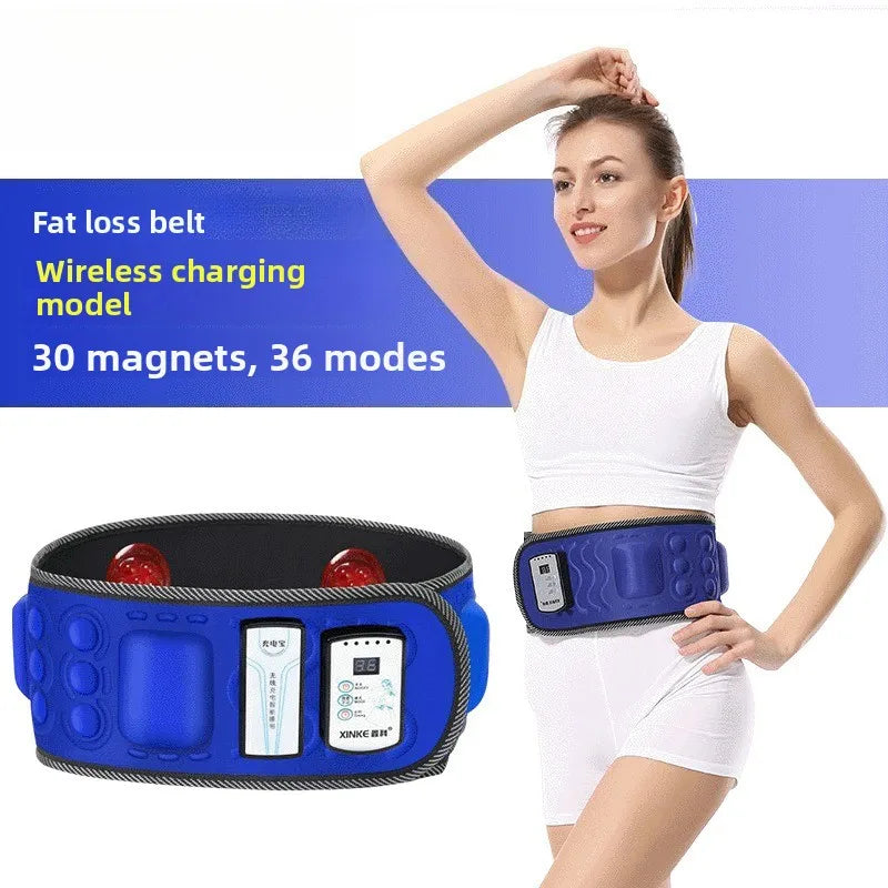 Portable Lazy Fitness Fat Slinger Belt Vibration Shaping Beauty Body Slimming and Abdominal Compression Machine Vibration Plate