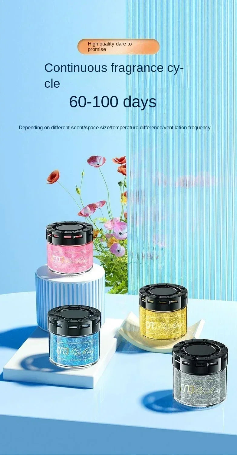 Car Aromatherapy Car Perfume Women's Special Car Odor Removal Classy Solid Balm Car Long-Lasting Light Fragrance