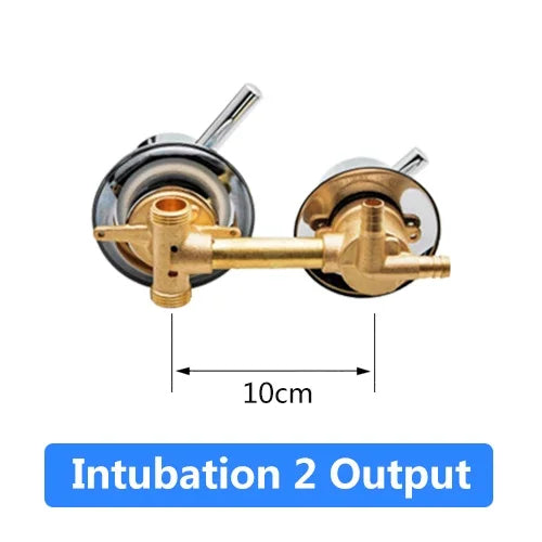 2/3/4/5 Ways Water Outlet Screw Thread Center Distance 10cm Mixing Valve Brass Bathroom Shower Mixer Faucet Tap Cabin