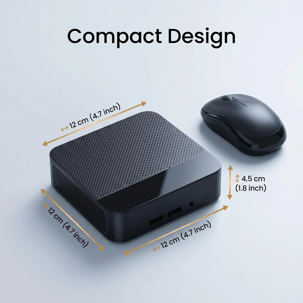Intel Core i9 8950HK Portable Mini PC Triple 4K Display 16GB DDR4 WiFi6 BT5.2 Silent Cooling Home Office Desktop Pro Fast