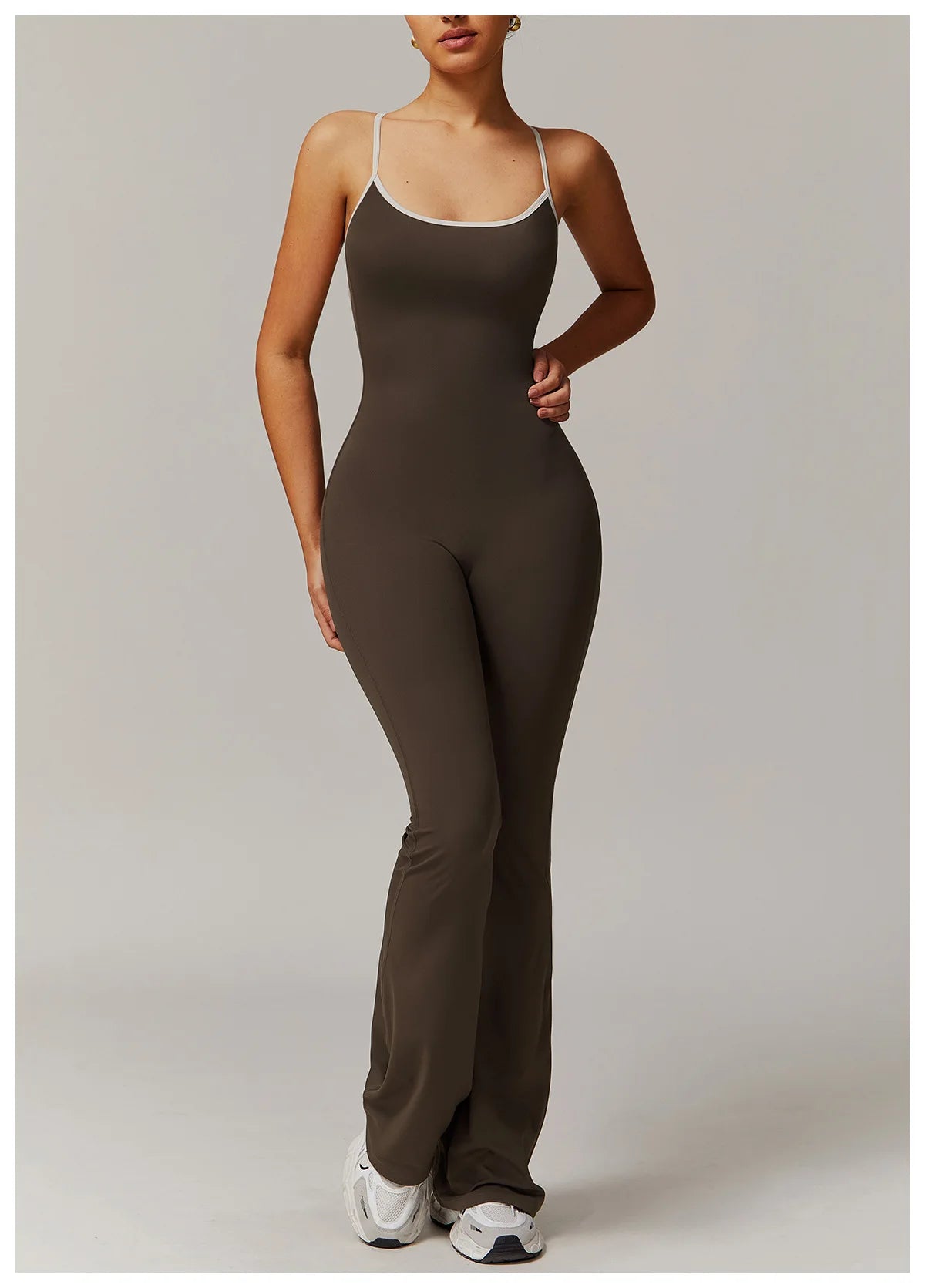 Nude Cross Back Yoga Onesie Pleated Micro Stretch Running Sports Fitness Horn Onesie