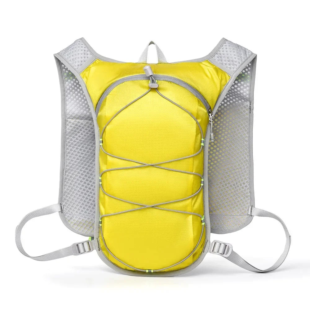 Waterproof Polyester Running Water Bottle Storage Vest Breathable With Phone Holder Marathon Hydrating Backpack Reflective