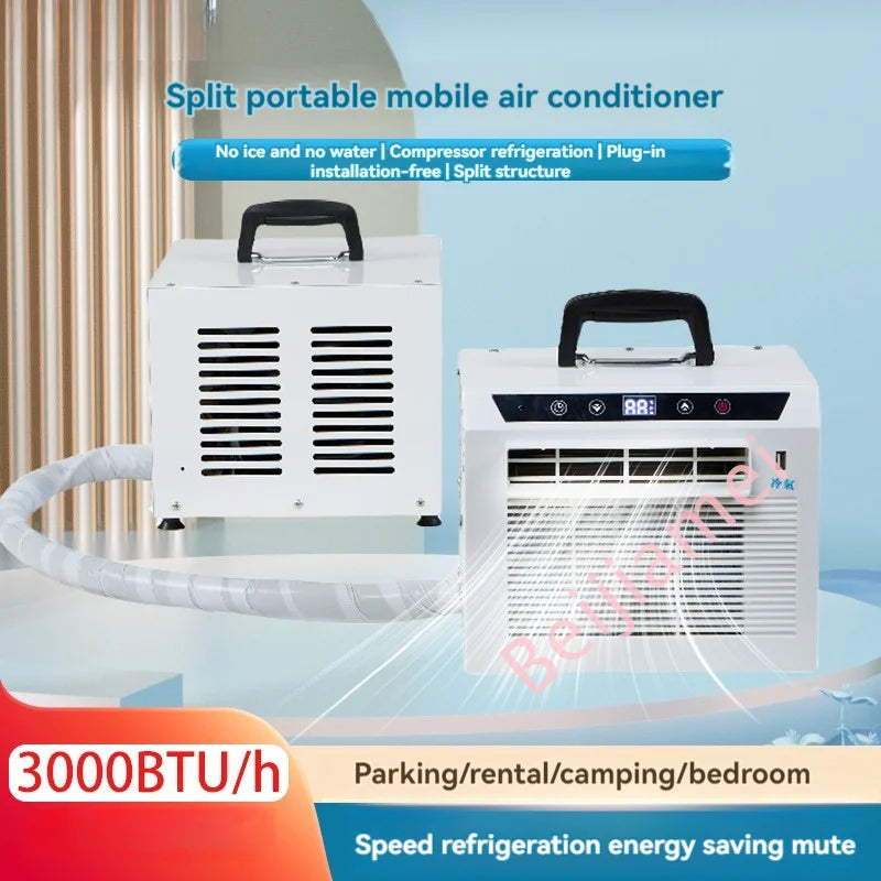 Air Conditioner Mini Mobile Split Portable Air Conditioner Caravan Camping Air Conditioner 3000BTU/H With Remote Control