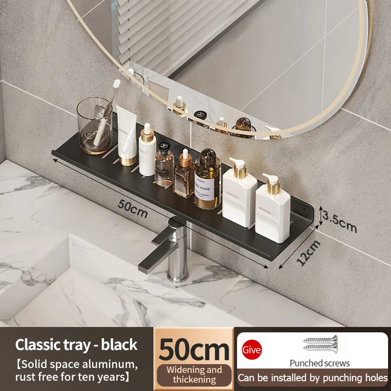 Faucet Storage Tray, Bathroom Storage Rack, Mirror Front Toilet, Washbasin, Washbasin, Bathroom Rack