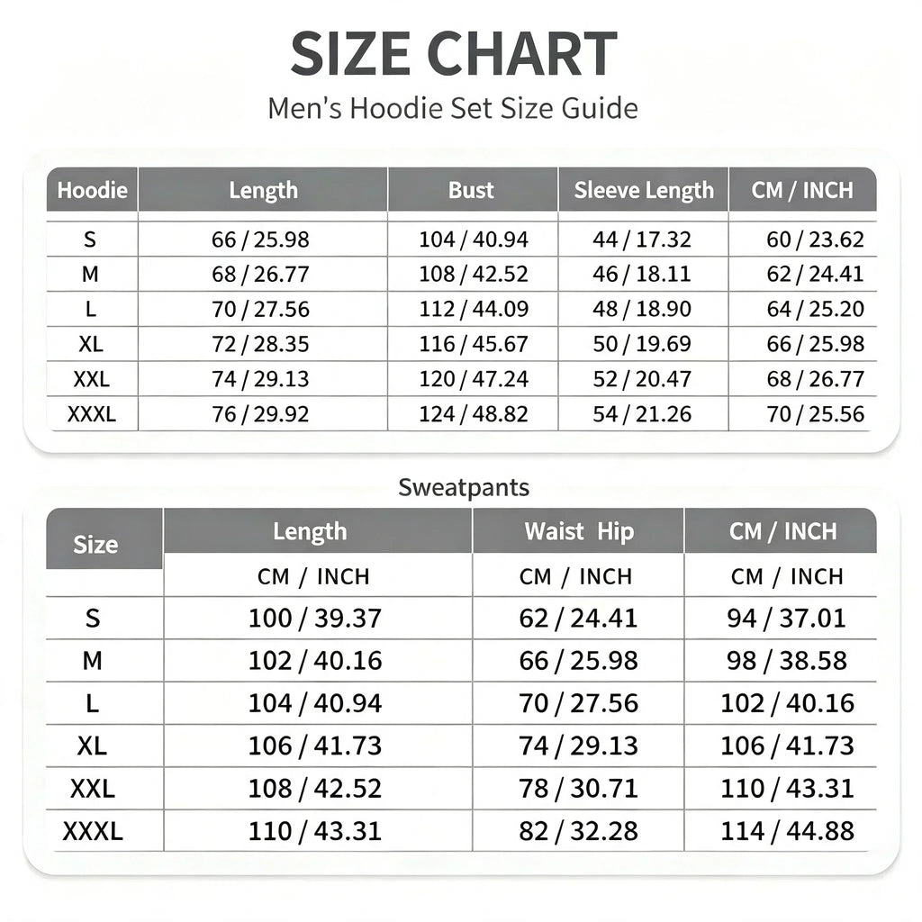 Men's Clothing Pullover Hoodies Sets 2Pcs Autumn Winter Sport Casual Fashion Men's Warm Sweatpants Suit Loose Street Male Outfit