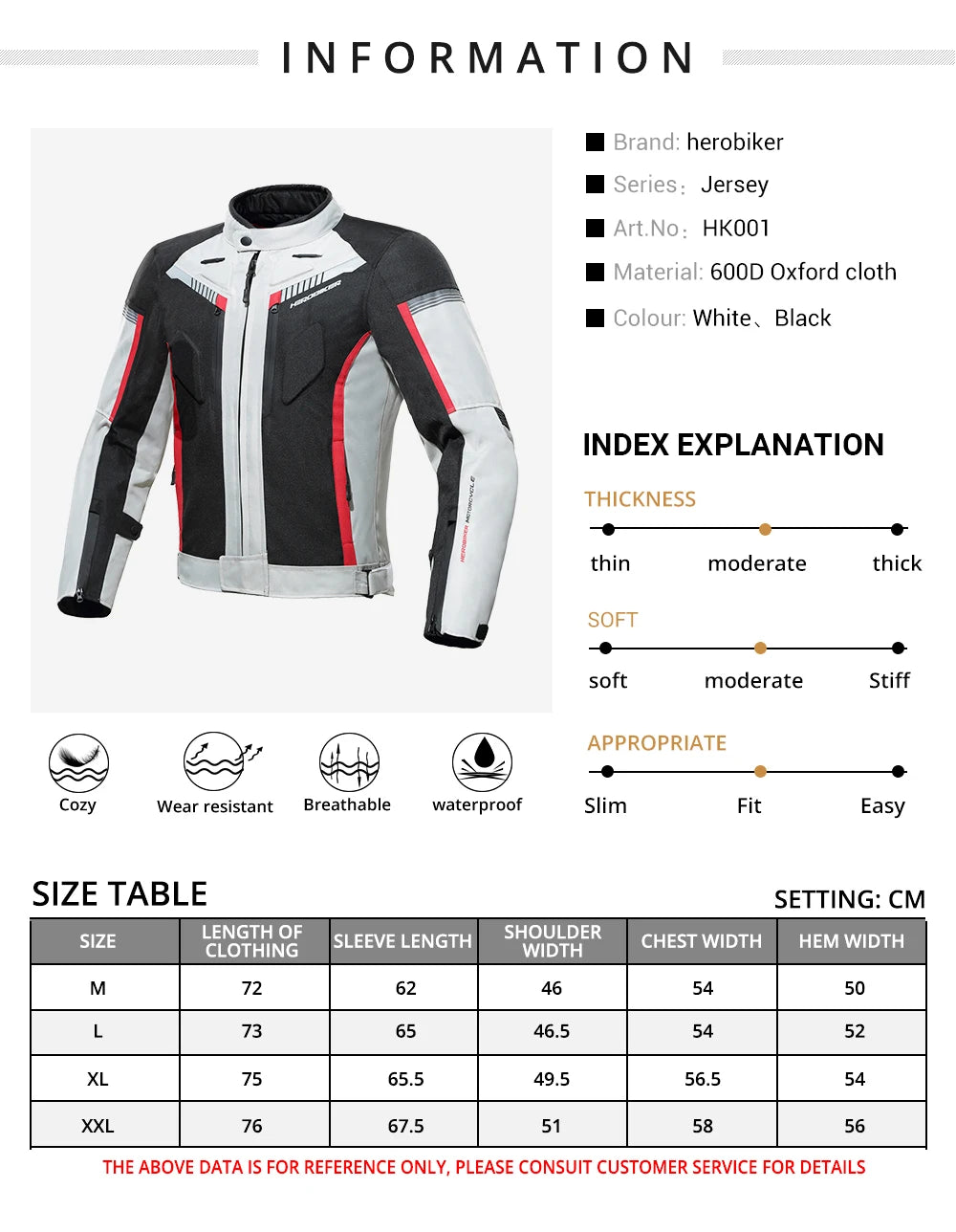 Motocross Jacket Motorcycle Jacket Pants Suit Waterproof Reflective Racing Jacket Men Biker Motorcycle Clothing Four Seasons