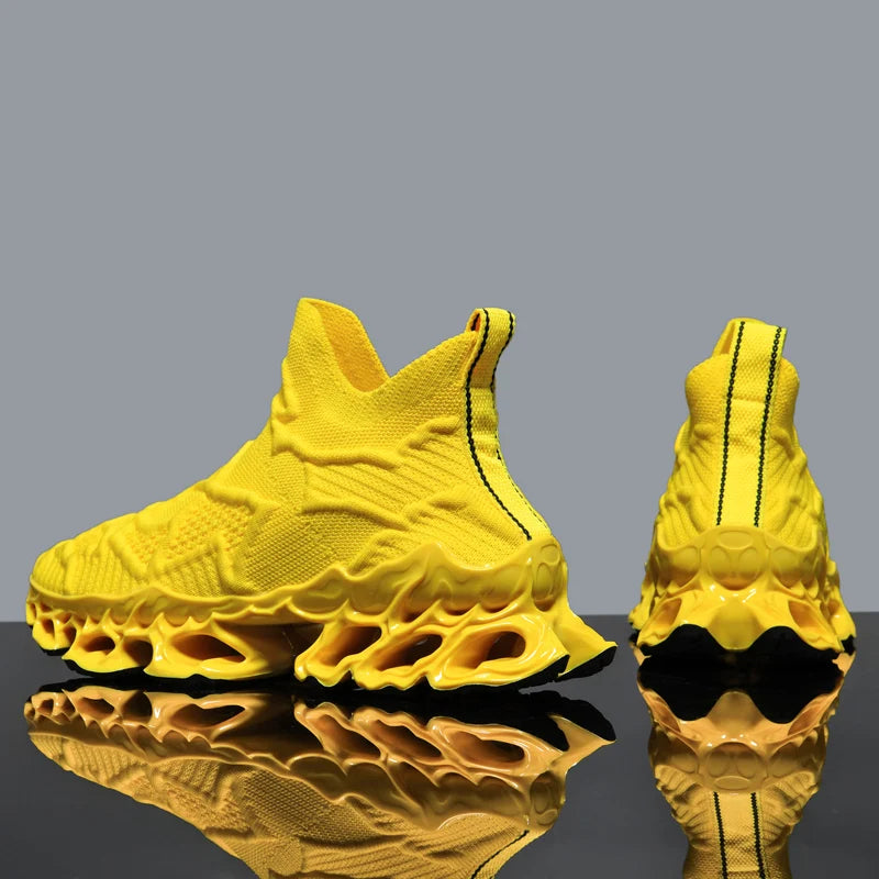 Men's Casual Sneakers Breathable Luxury Trainer Race Shoes Fashion Loafers Running Shoes for Male Comfortable Tenis