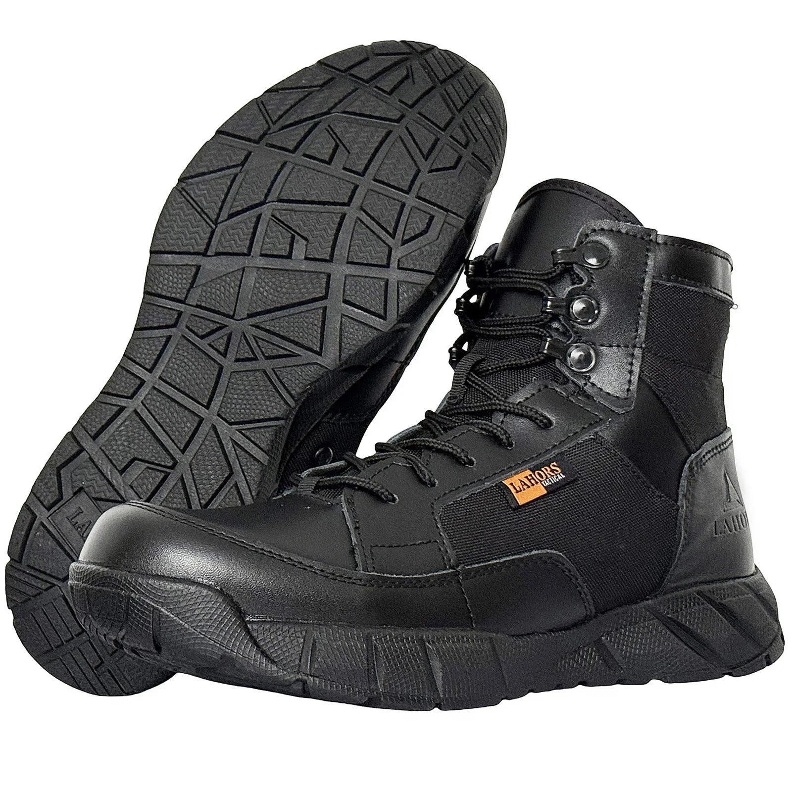LAHORS® Lightweight 6 INCH Man Tactical Boots With Zip Combat Training Lace Up Waterproof Outdoor Hiking Breathable Ankle Shoes