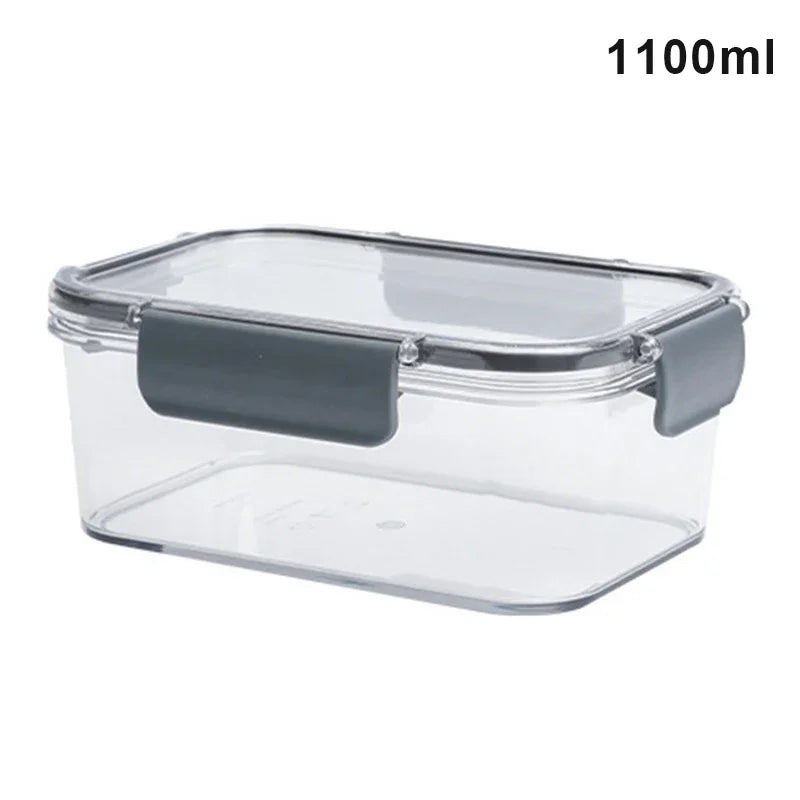 Portable Lunch Box for Kids School Microwave Transparent Bento Box with Compartments Salad Fruit Food Sealed Jar Container Box