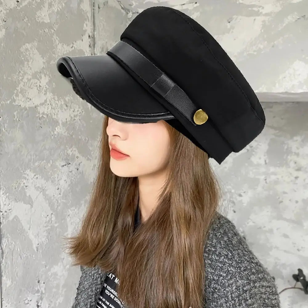 Navy Cap Vintage Flat Cap Octagonal Hat British Style Beret Hats Salior Hat Newsboy Hat Flat Peaked Caps Outdoor Travel