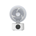 HOMEFISH USB Rechargeable Wall‑mounted Fan Foldable Swivel Portable Fan Built‑in Night Light Household Air Cooling Fan