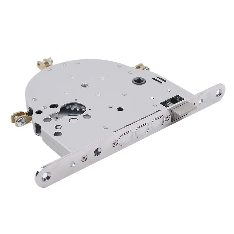 Smart Automatic Israeli 6590 Mortise Lock Body Round Head Square Bolt Replacement for Old Security Door Fingerprint Lock
