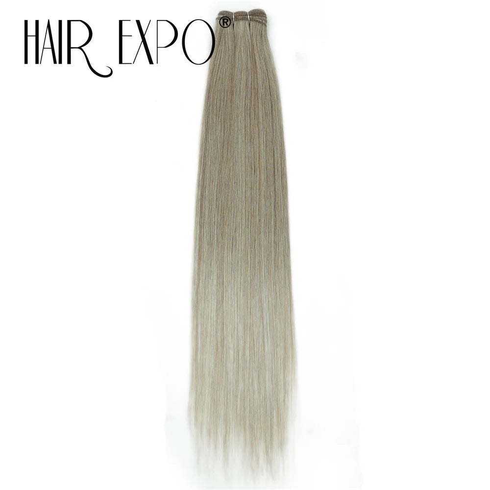 26" Bio Straight Hair Bundles Natural Soft Heat Resistant Fiber Synthetic Fiber Hair Extensions Protein Straight Hair Weave