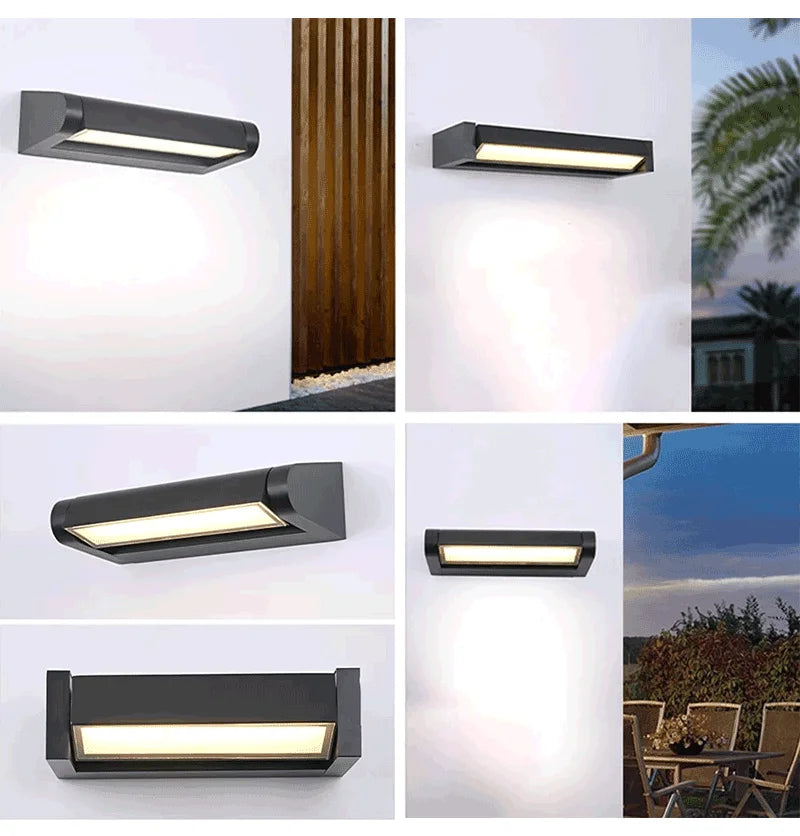 Outdoor Wall Lamps IP65 Waterproof LED Adjustable Angle Aluminum Wall Lights Garden Patio Doorway Home Minimalist Decor Lighting
