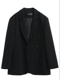 CHIC VEN Women's Blazer Korean Casual Solid Long Sleeve Coats All-match Office Lady Elegant Fashion Clothing Spring Autumn 2023