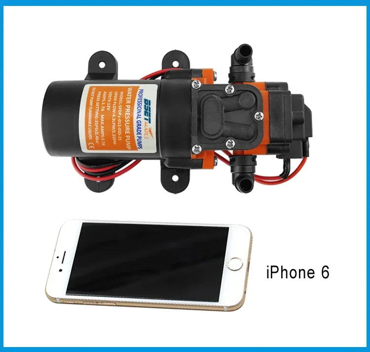 Portable 35PSI 12V Marine Water Pump Diaphragm Self-priming Pump Boat Accessories Shower Toilet Pumping Motor Home