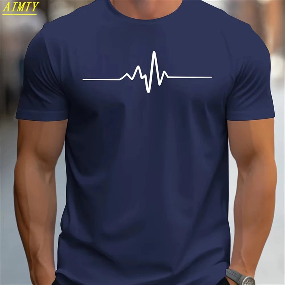 Casual Men's T-Shirts Spring Clothing Ombre Shirts Oversized Short Sleeve Tops Boys Tees Oversized Vintage T-Shirts For Mens