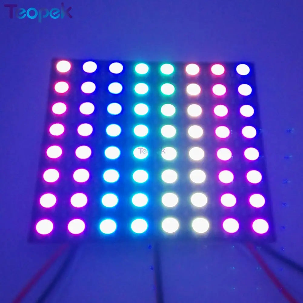 WS2815 Flexible LED Screen 8x8 8x32 16x16 Individually Addressable Digital  Panel Light 2815 SMD 5050 DIY Display DC12V
