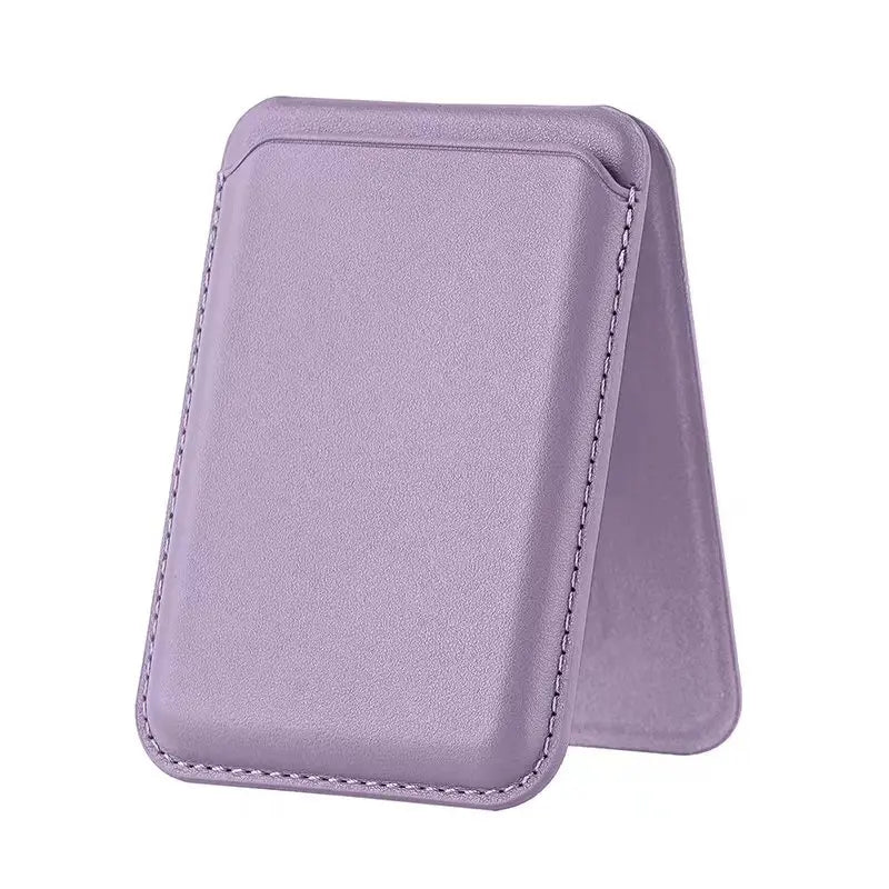 3 in 1 MagSafe Magnetic Leather Card Holder Foldable Phone Stand Wallet Case For iPhone 17 16 15 14 13 12 Pro Max Card Pocket