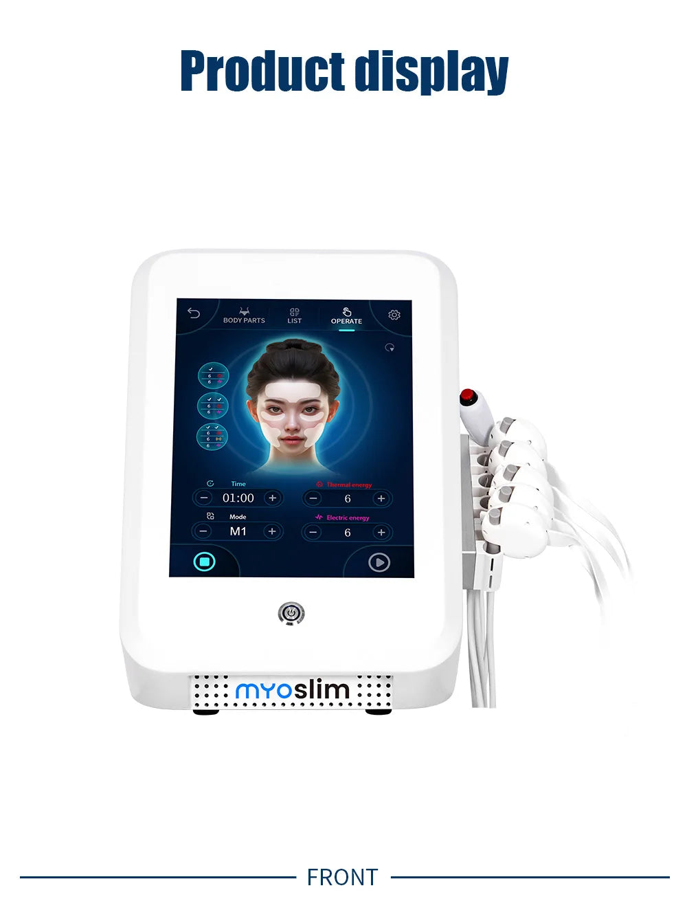 Professional EMS Face Lifting Machine Face Sculpting EMS Wrinkle Removal RF Skin Tightening Stimulator