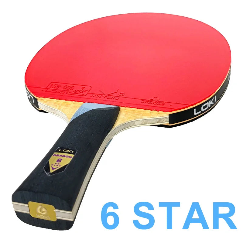 Original LOKI Table Tennis Racket Dragon Series Ping Pong Racket Paddle Bat Professional 6/7/8/9/10 Stars for All Level Players