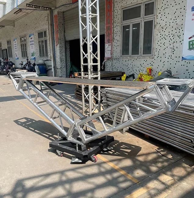 Custom DJ Truss Table Aluminum Alloy Truss DJ Table Square DJ Booth Truss for Outdoor Events and Performances