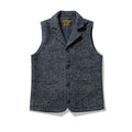 Good Quality Winter Fashion Men's Retro British Tweed Wool Vest Thick Double-Layer Multi-Pocket Suit-Collar Vest Warmth Top Male