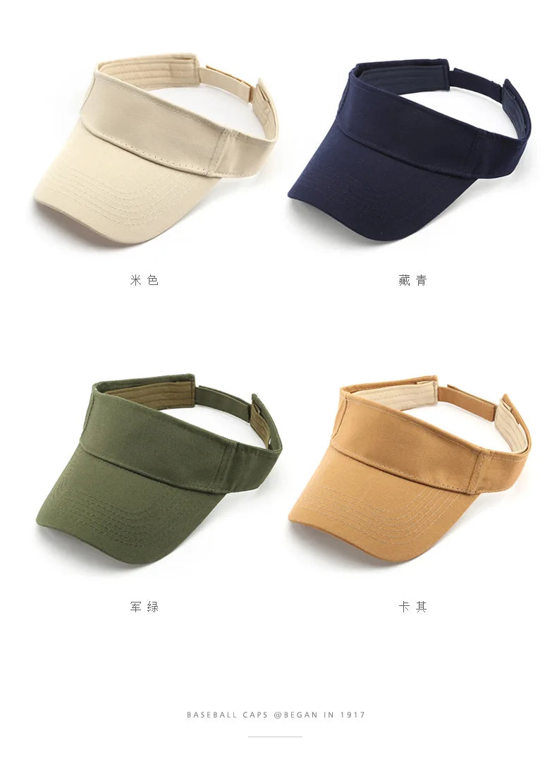 Fashionable retro solid color flat brim baseball cap, outdoor women's sun protection breathable open-top cap, duckbill cap