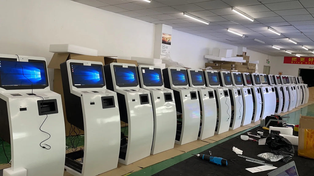 21.5 32 43 Inch Shopping Mall Android Interactive Touch Screen Digital Signage Display Floor Stand Lcd Self Service Kiosk