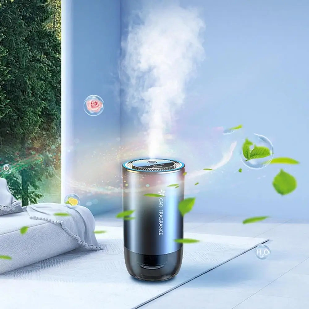 Car Perfume Diffuser Smart Car Air Diffusers Adjustable Concentration 50ml Essential Oil Diffuser Rechargeable Car Fragrance