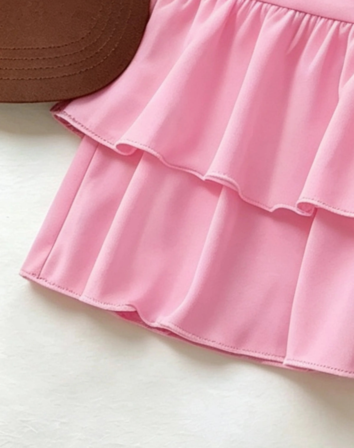 Women High Waist Ruffle Layered Mini Skirt Double Layer Tiered Short Skirt Y2K Sexy Sweet Casual Vacation Party Basic Skirt