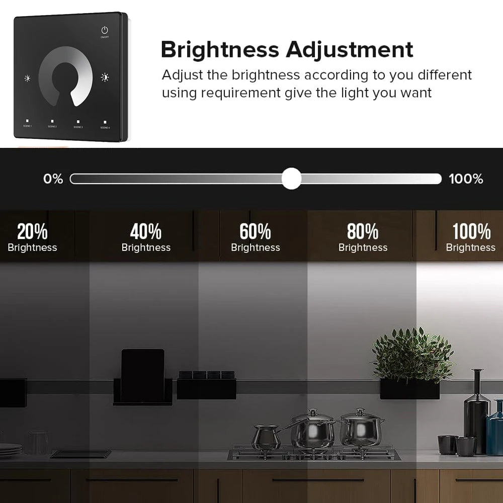 10m 20m Waterproof IP67 Tuya WiFi COB LED Strip 24V Dimmable Room Outdoor Light Warm White Touch Remote for Alexa Home Assistant
