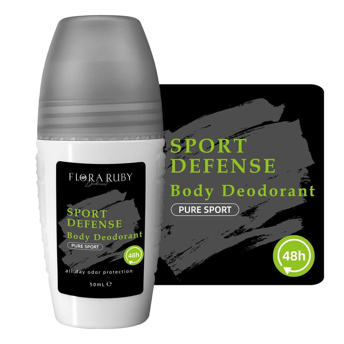 4 Fragrances Men Underarm Roll On Deodorant, Aluminum Free, Portable Gym &Sports Set 48H Odor Protection, Long Lasting Freshness