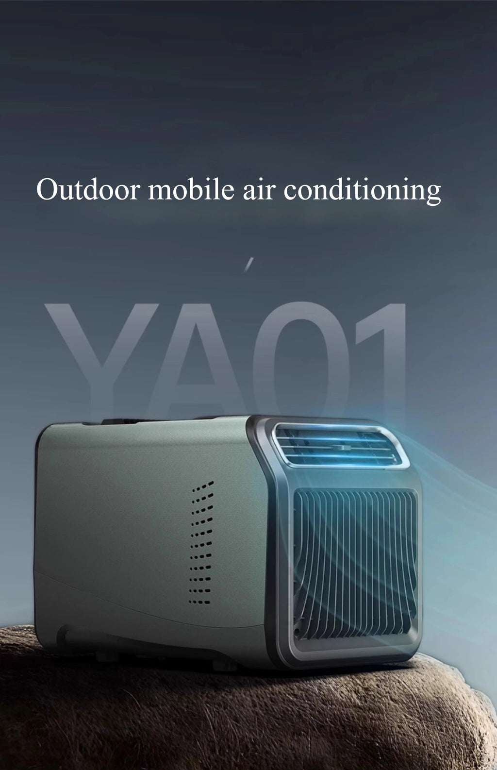 Portable Single Cooling Air Conditioner Mini Portable Mobile Camping Tent Air Conditioner