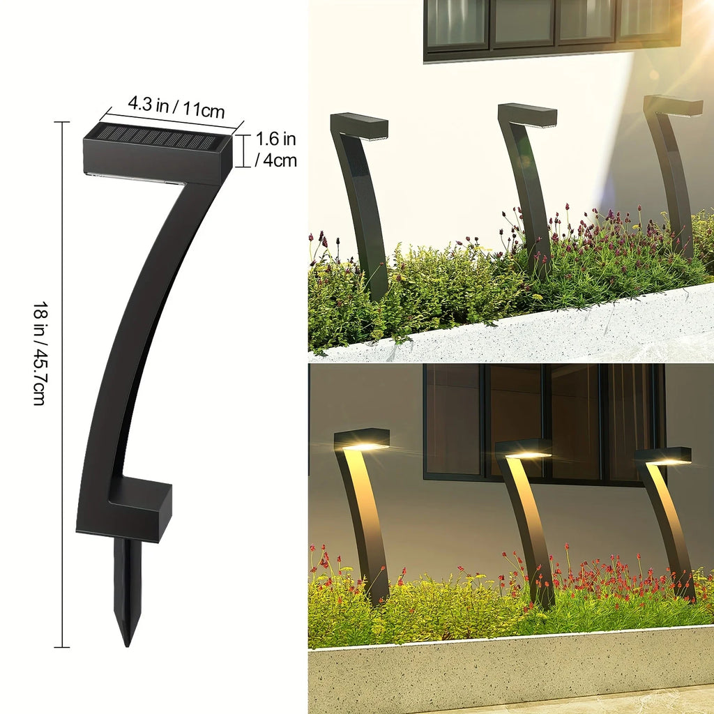 Solar Lights Outdoor Landscape Lighting Warm White Auto On/Off Waterproof for Yard Garden Patio Walkway Sidewalk Lawn Decor Lamp