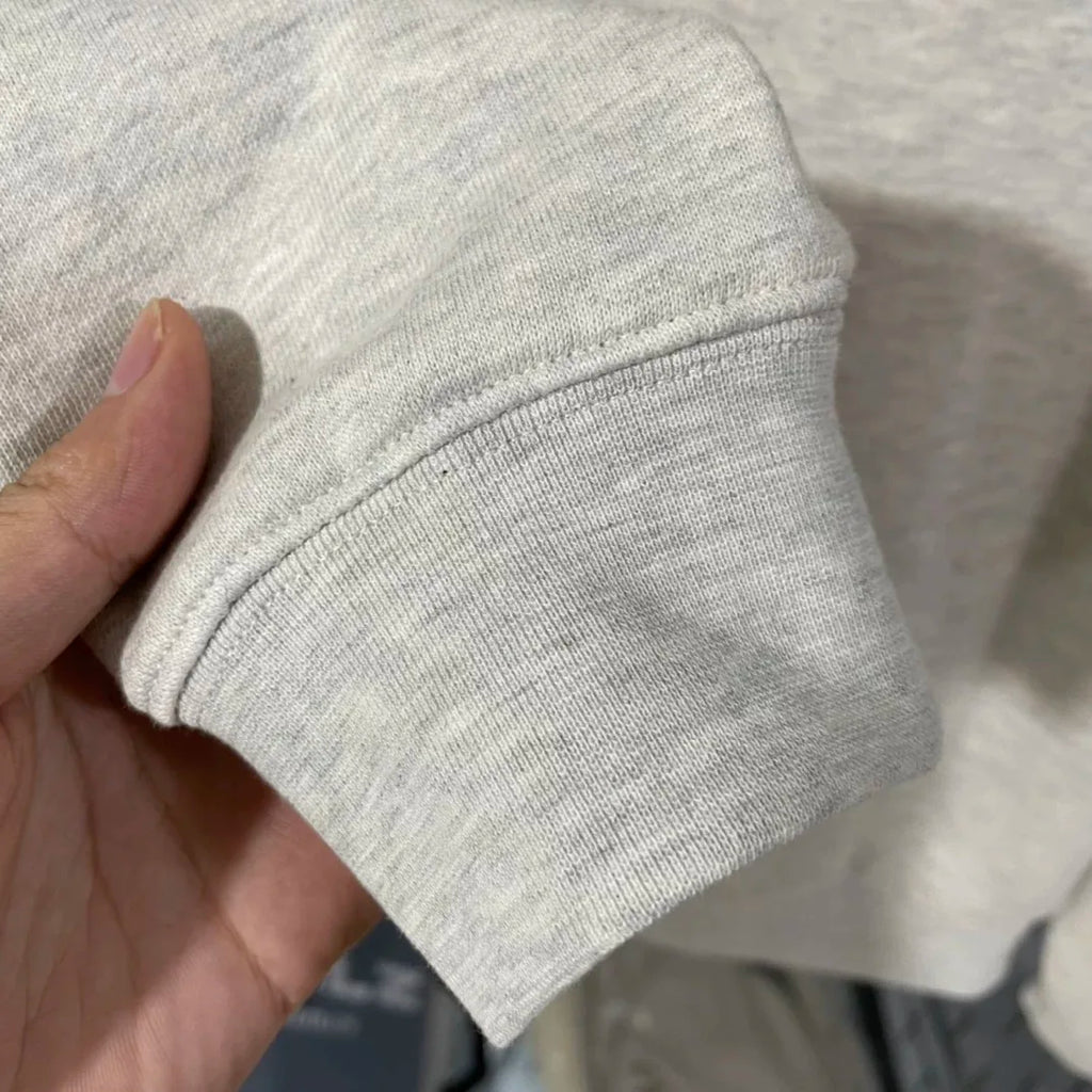 Fashion Double Line Matching Set Men's Drawstring Pants Luxury Design Plush Letter Pants High Street Couple Oversized Pants Set