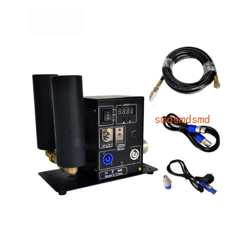 Special Effect Event DMX512 Manuel Control Cannon Co2 Jet Fog Machine For Stage DJ Disco Bar Nightclub With 5 Meters Gas Hose