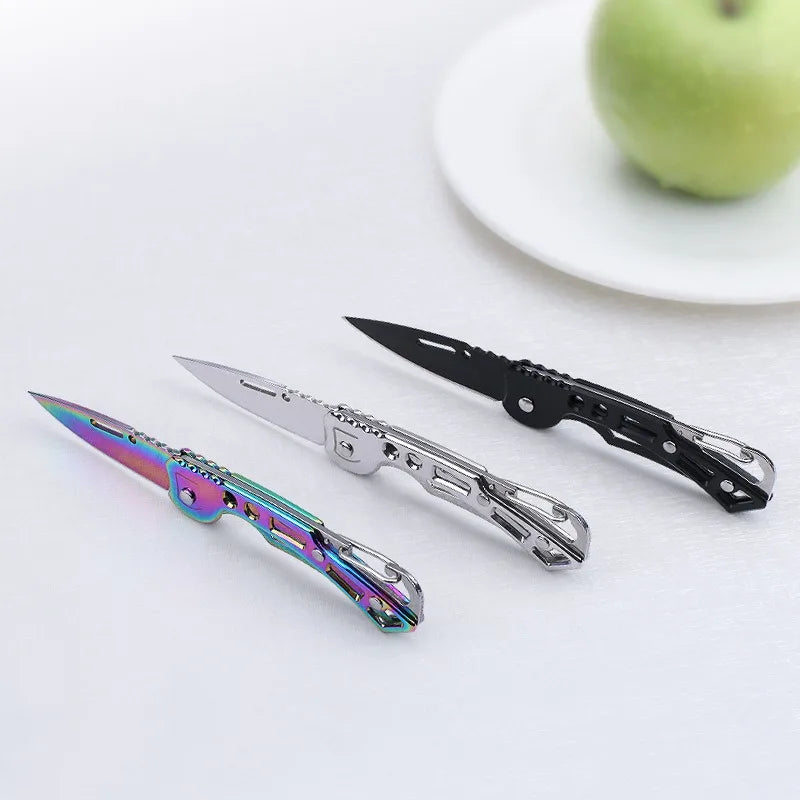 Multi-function Stainless Steel Folding Knife Katana Samurai Sabre Hanging Vegetable Fruit Knife Kitchen Gadgets Home Accessory