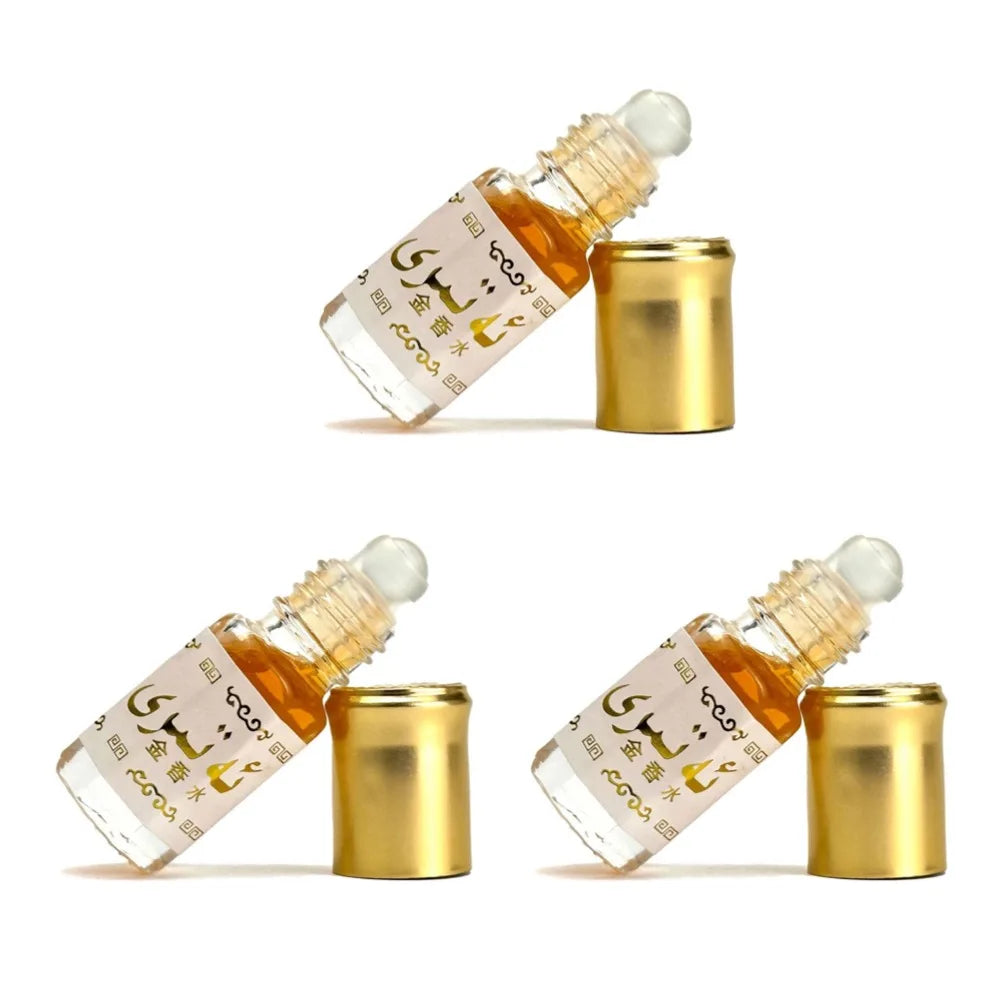 Mini Portable Middle East Arab Exotic Eau De Toilette 1/3/5pcs 3ml Milky Fragrance Floral Scent Lasting Date Golden Ball Parfum